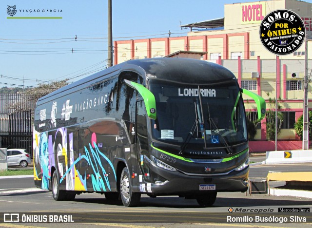 Viação Garcia 82239 na cidade de Londrina, Paraná, Brasil, por Romílio Busólogo Silva . Número da foto: #12427412.