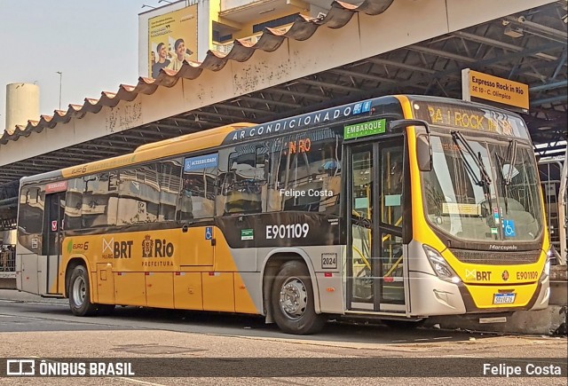 Mobi Rio E901109 na cidade de Rio de Janeiro, Rio de Janeiro, Brasil, por Felipe Costa. Número da foto: #12425414.
