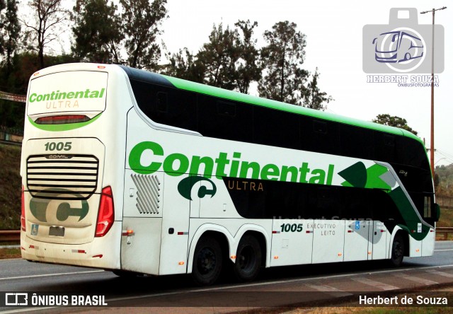 Viação Continental de Transportes 1005 na cidade de Betim, Minas Gerais, Brasil, por Herbert de Souza. Número da foto: #12427079.