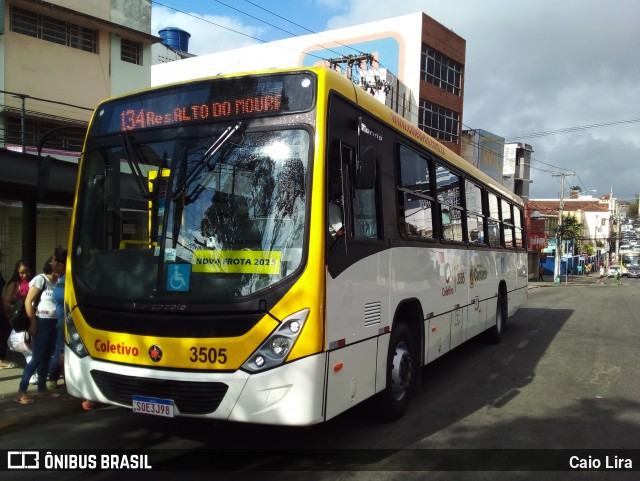 Coletivo Transportes 3505 na cidade de Caruaru, Pernambuco, Brasil, por Caio Lira. Número da foto: #12426362.