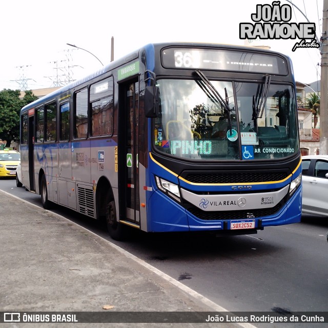 Viação Vila Real B11503 na cidade de Rio de Janeiro, Rio de Janeiro, Brasil, por João Lucas Rodrigues da Cunha. Número da foto: #12426965.
