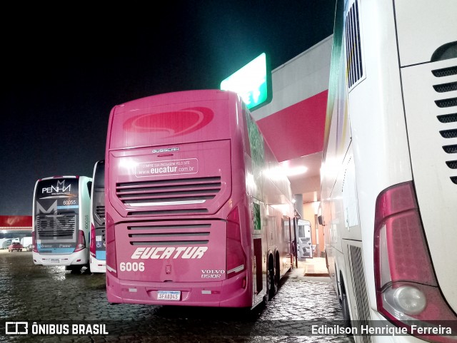Eucatur - Empresa União Cascavel de Transportes e Turismo 6006 na cidade de Registro, São Paulo, Brasil, por Edinilson Henrique Ferreira. Número da foto: #12426464.