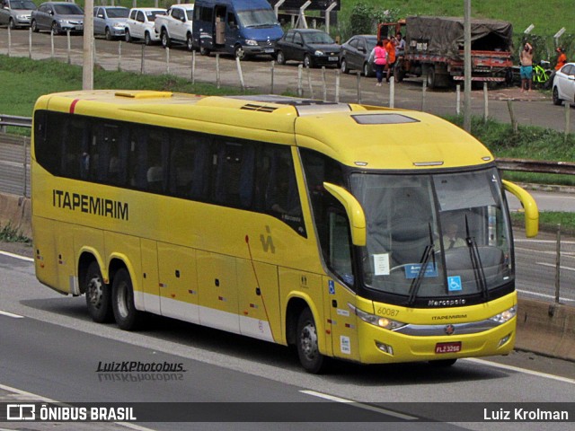Viação Itapemirim 60087 na cidade de Aparecida, São Paulo, Brasil, por Luiz Krolman. Número da foto: #12428109.