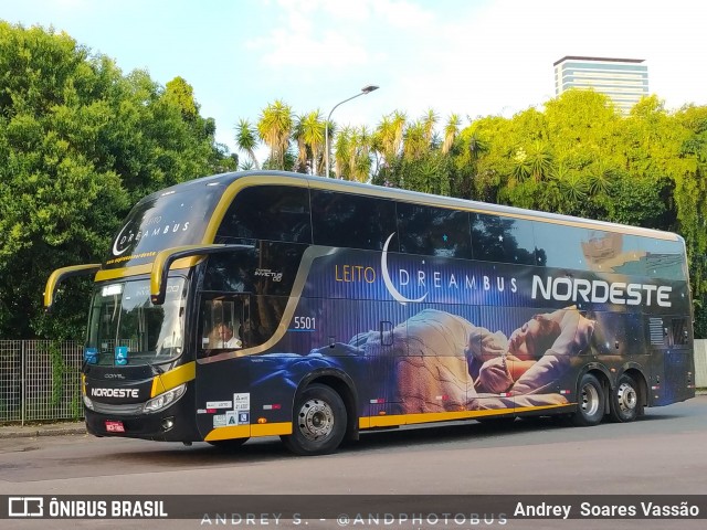 Expresso Nordeste 5501 na cidade de Curitiba, Paraná, Brasil, por Andrey  Soares Vassão. Número da foto: #12425662.