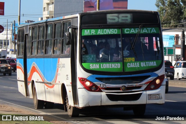 Capiata S.R.L. - Linea 53 y 58 135 na cidade de Mariano Roque Alonso, Central, Paraguai, por José Paredes. Número da foto: #12428467.