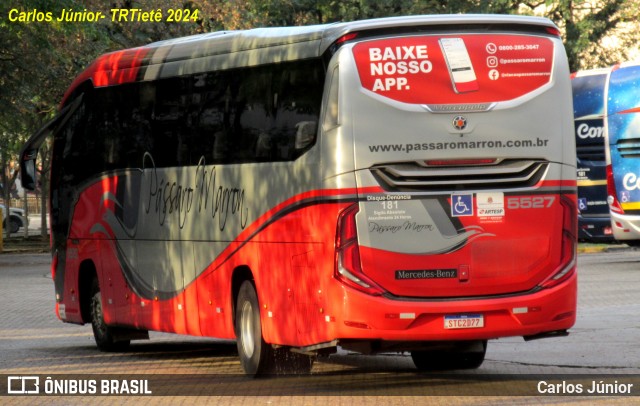Empresa de Ônibus Pássaro Marron 5527 na cidade de São Paulo, São Paulo, Brasil, por Carlos Júnior. Número da foto: #12430695.