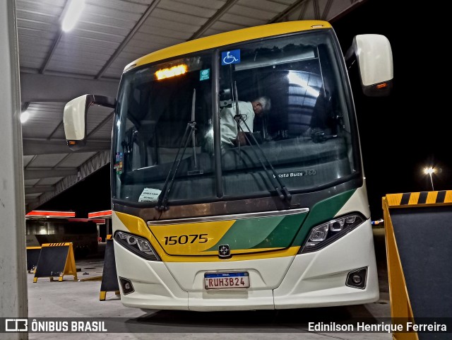 Empresa Gontijo de Transportes 15075 na cidade de Perdões, Minas Gerais, Brasil, por Edinilson Henrique Ferreira. Número da foto: #12429162.