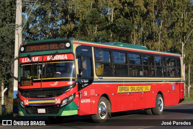Empresa Gral Aquino SRL - Línea 28 54 na cidade de Luque, Central, Paraguai, por José Paredes. Número da foto: #12429675.