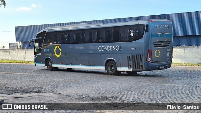 Viação Cidade Sol 8680 na cidade de Cruz das Almas, Bahia, Brasil, por Flávio  Santos. Número da foto: #12428740.