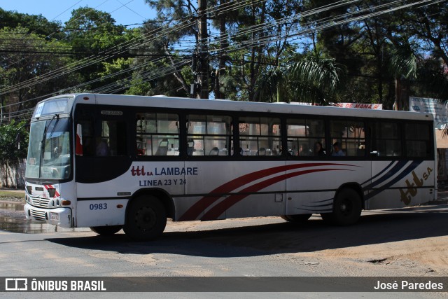 TTL S.A. - Transporte y Turismo Lambaré - Líneas 23-24-31 y 33 0983 na cidade de Limpio, Central, Paraguai, por José Paredes. Número da foto: #12428417.