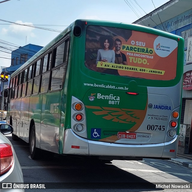 BBTT - Benfica Barueri Transporte e Turismo 00745 na cidade de Jandira, São Paulo, Brasil, por Michel Nowacki. Número da foto: #12430575.