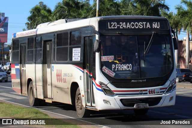TTL S.A. - Transporte y Turismo Lambaré - Líneas 23-24-31 y 33 1645 na cidade de Mariano Roque Alonso, Central, Paraguai, por José Paredes. Número da foto: #12428495.