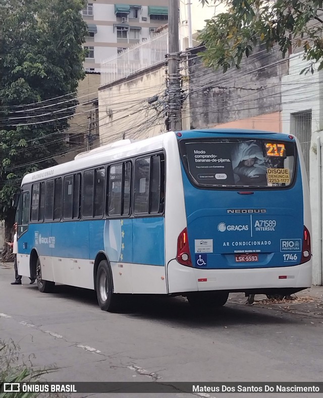 Viação Nossa Senhora das Graças A71589 na cidade de Rio de Janeiro, Rio de Janeiro, Brasil, por Mateus Dos Santos Do Nascimento. Número da foto: #12428778.