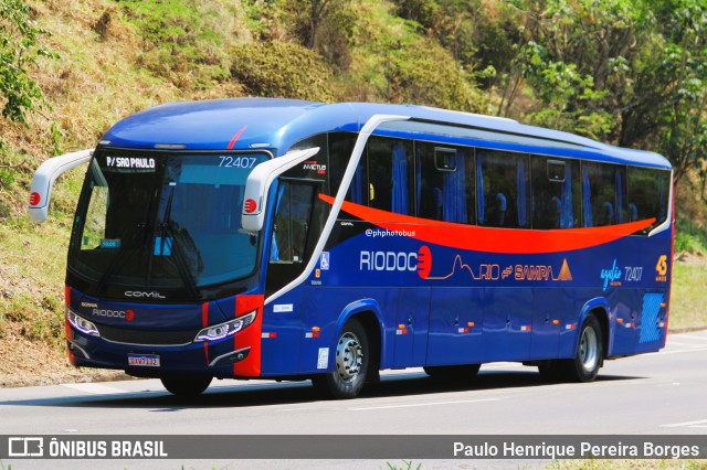 Viação Riodoce 72407 na cidade de Piraí, Rio de Janeiro, Brasil, por Paulo Henrique Pereira Borges. Número da foto: #12430610.