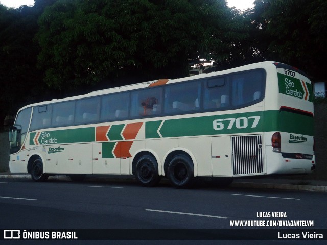 Cia. São Geraldo de Viação 6707 na cidade de Belo Horizonte, Minas Gerais, Brasil, por Lucas Vieira. Número da foto: #12429542.