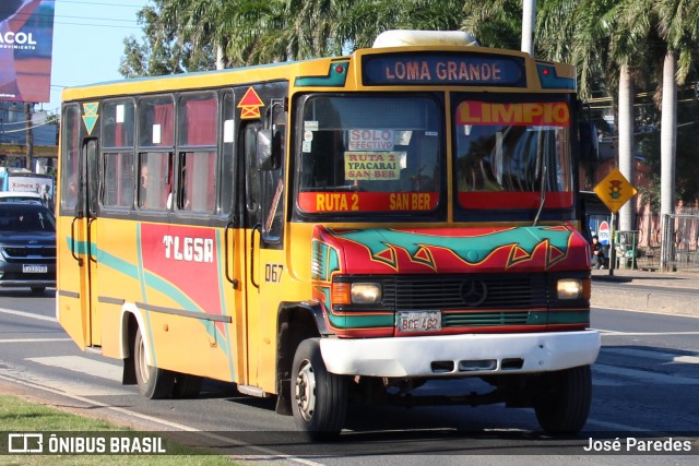 TLGSA - Transporte Loma Grande S.A. - Línea 132 > Transporte LomaGrandense S.A. 067 na cidade de Mariano Roque Alonso, Central, Paraguai, por José Paredes. Número da foto: #12428521.