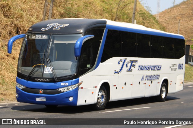 JF Transporte e Turismo 060 na cidade de Piraí, Rio de Janeiro, Brasil, por Paulo Henrique Pereira Borges. Número da foto: #12430617.