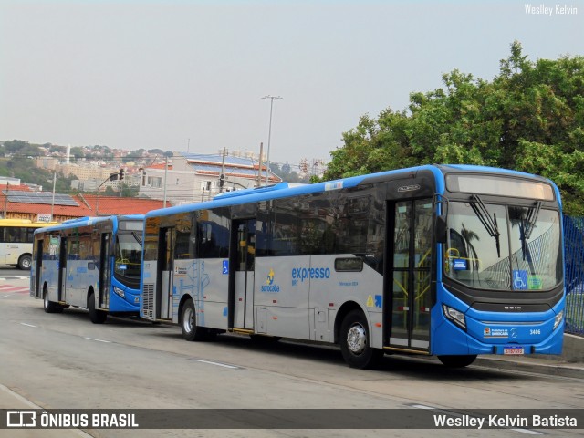 BRT Sorocaba Concessionária de Serviços Públicos SPE S/A 3406 na cidade de Sorocaba, São Paulo, Brasil, por Weslley Kelvin Batista. Número da foto: #12431601.
