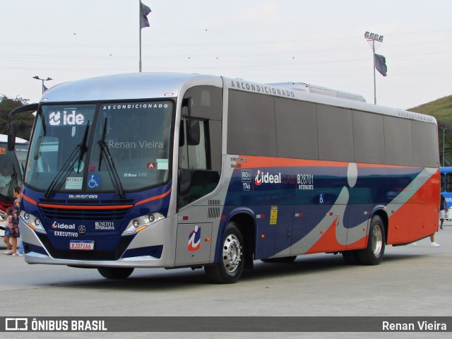Viação Ideal B28701 na cidade de Rio de Janeiro, Rio de Janeiro, Brasil, por Renan Vieira. Número da foto: #12432638.