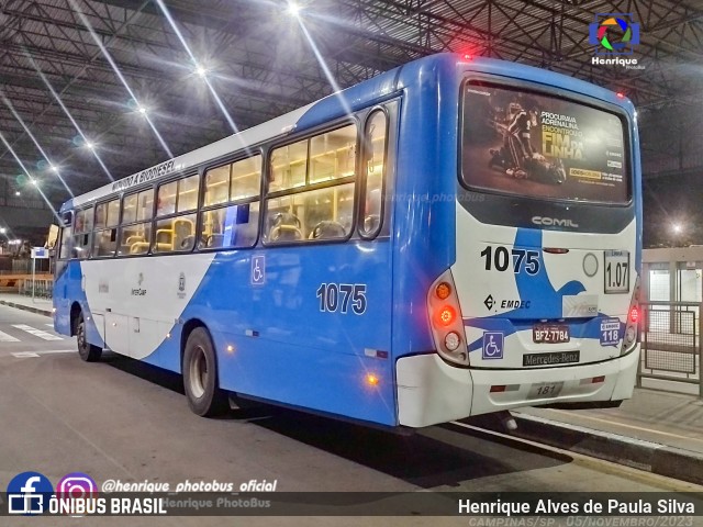 VB Transportes e Turismo 1075 na cidade de Campinas, São Paulo, Brasil, por Henrique Alves de Paula Silva. Número da foto: #12431555.