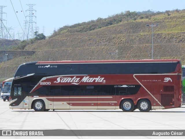 Santa Maria Fretamento e Turismo > Transportes Santa Maria(SP) 2200 na cidade de Duque de Caxias, Rio de Janeiro, Brasil, por Augusto César. Número da foto: #12432406.