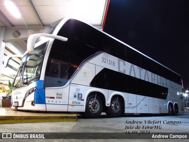 Auto Viação Catarinense 321318 na cidade de Juiz de Fora, Minas Gerais, Brasil, por Andrew Campos. Número da foto: #12432032.