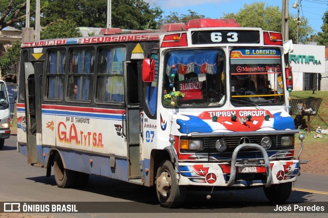 Empresa De Transporte Avay - Linea 63 07 na cidade de Capiatá, Central, Paraguai, por José Paredes. Número da foto: #12430763.
