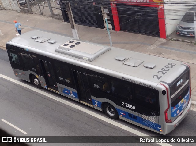 Sambaíba Transportes Urbanos 2 2668 na cidade de São Paulo, São Paulo, Brasil, por Rafael Lopes de Oliveira. Número da foto: #12432614.