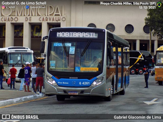 Viação Paratodos > São Jorge > Metropolitana São Paulo > Mobibrasil 6 4261 na cidade de São Paulo, São Paulo, Brasil, por Gabriel Giacomin de Lima. Número da foto: #12431624.