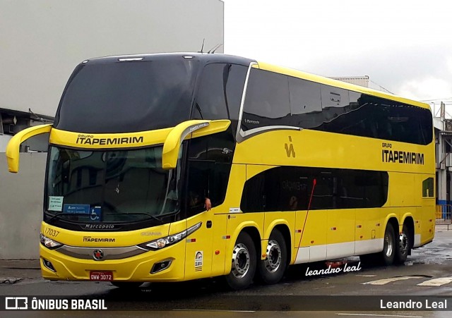 Viação Itapemirim 17037 na cidade de Rio de Janeiro, Rio de Janeiro, Brasil, por Leandro Leal. Número da foto: #12430898.