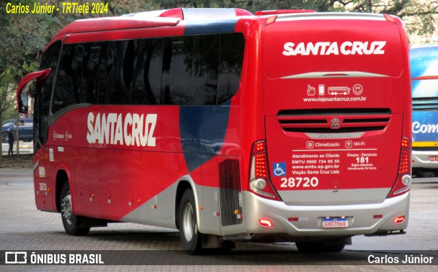 Viação Santa Cruz 28720 na cidade de São Paulo, São Paulo, Brasil, por Carlos Júnior. Número da foto: #12433244.