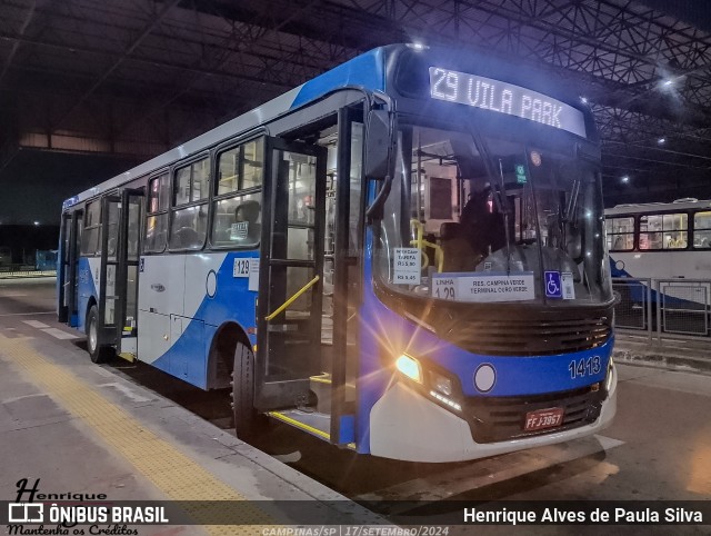 VB Transportes e Turismo 1413 na cidade de Campinas, São Paulo, Brasil, por Henrique Alves de Paula Silva. Número da foto: #12431621.
