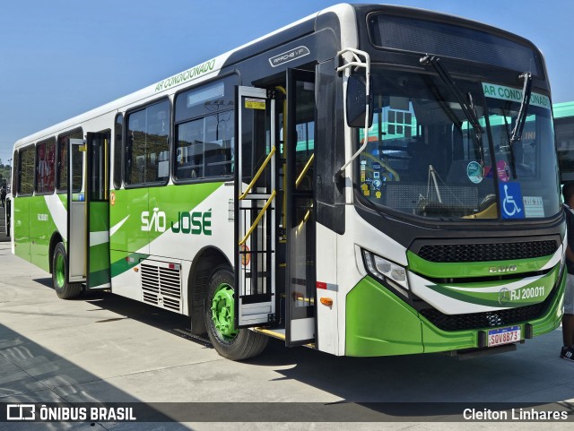 Viação São José RJ 200.011 na cidade de Duque de Caxias, Rio de Janeiro, Brasil, por Cleiton Linhares. Número da foto: #12434606.