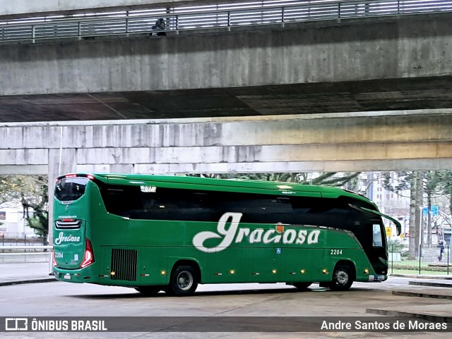 Viação Graciosa 2204 na cidade de Curitiba, Paraná, Brasil, por Andre Santos de Moraes. Número da foto: #12433929.