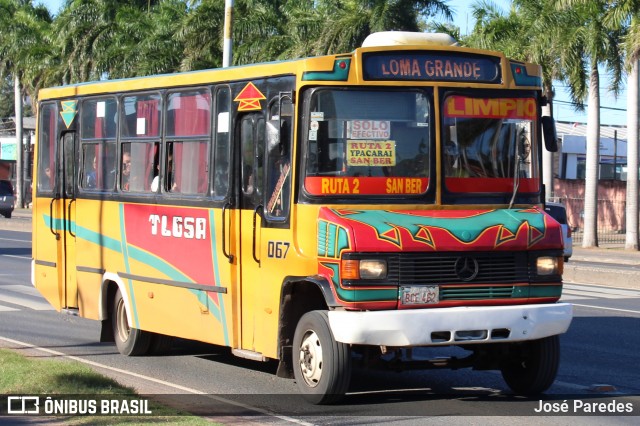 TLGSA - Transporte Loma Grande S.A. - Línea 132 > Transporte LomaGrandense S.A. 067 na cidade de Mariano Roque Alonso, Central, Paraguai, por José Paredes. Número da foto: #12434840.