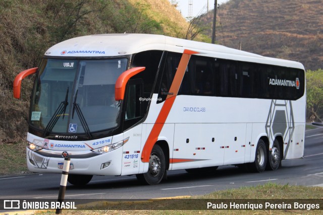 Expresso Adamantina 431516 na cidade de Piraí, Rio de Janeiro, Brasil, por Paulo Henrique Pereira Borges. Número da foto: #12435815.