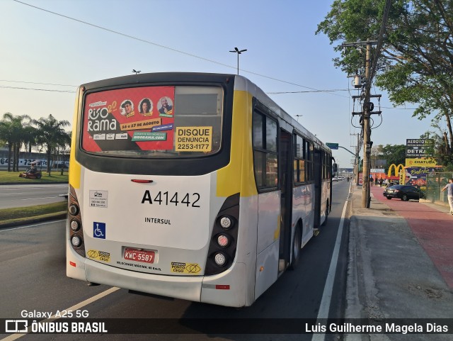 Real Auto Ônibus A41442 na cidade de Rio de Janeiro, Rio de Janeiro, Brasil, por Luis Guilherme Magela Dias. Número da foto: #12433557.