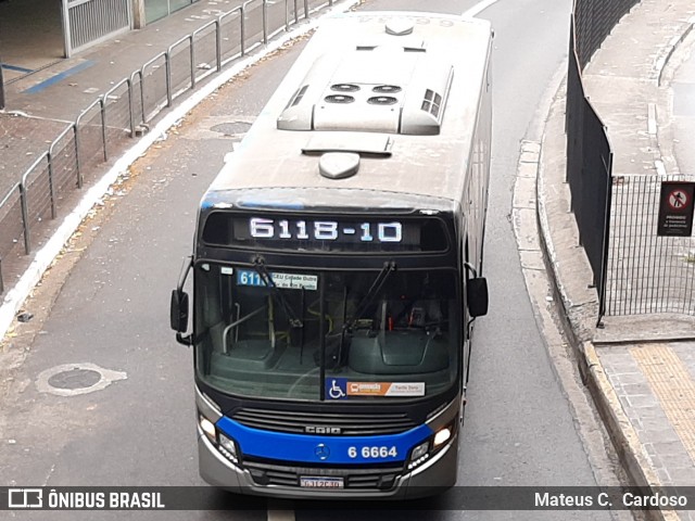 Transwolff Transportes e Turismo 6 6664 na cidade de São Paulo, São Paulo, Brasil, por Mateus C.  Cardoso. Número da foto: #12434343.