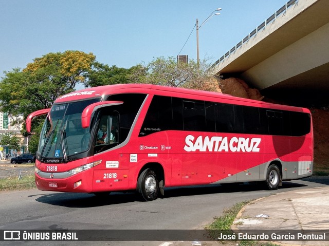 Viação Santa Cruz 21818 na cidade de Campinas, São Paulo, Brasil, por José Eduardo Garcia Pontual. Número da foto: #12434127.