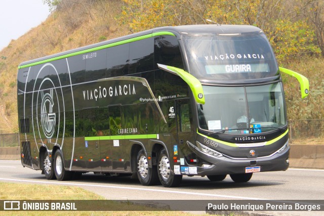 Viação Garcia 96160 na cidade de Piraí, Rio de Janeiro, Brasil, por Paulo Henrique Pereira Borges. Número da foto: #12435800.