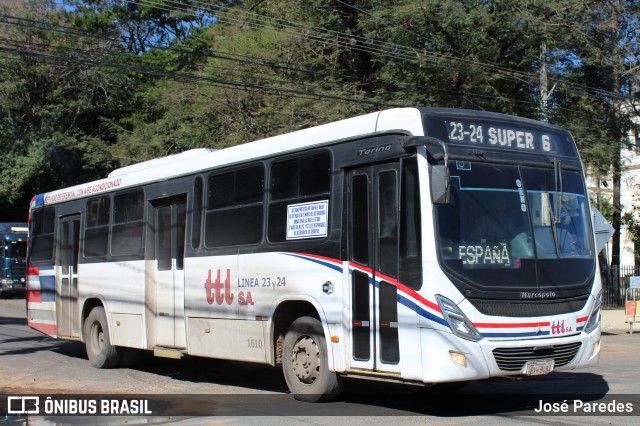 TTL S.A. - Transporte y Turismo Lambaré - Líneas 23-24-31 y 33 1610 na cidade de Limpio, Central, Paraguai, por José Paredes. Número da foto: #12434708.