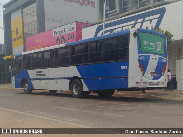 Transvida Transporte Coletivo 2061 na cidade de Ji-Paraná, Rondônia, Brasil, por Gian Lucas  Santana Zardo. Número da foto: #12434254.