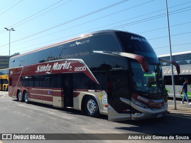 Santa Maria Fretamento e Turismo > Transportes Santa Maria(SP) 2200 na cidade de Duque de Caxias, Rio de Janeiro, Brasil, por André Luiz Gomes de Souza. Número da foto: #12436010.