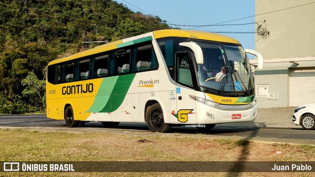 Empresa Gontijo de Transportes 7055 na cidade de Juiz de Fora, Minas Gerais, Brasil, por Juan Pablo. Número da foto: #12433597.