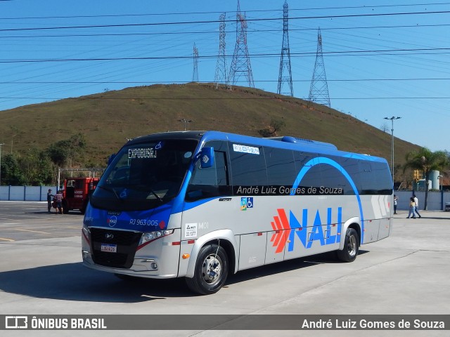 Nali Transportes e Turismo RJ 963.005 na cidade de Duque de Caxias, Rio de Janeiro, Brasil, por André Luiz Gomes de Souza. Número da foto: #12435959.