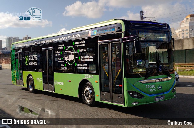 OT Trans - Ótima Salvador Transportes 22010 na cidade de Salvador, Bahia, Brasil, por Ônibus Ssa. Número da foto: #12434717.