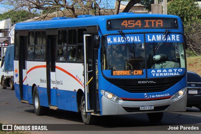 3 de Febrero S.A. - Línea 454 45 na cidade de Capiatá, Central, Paraguai, por José Paredes. Número da foto: #12437164.