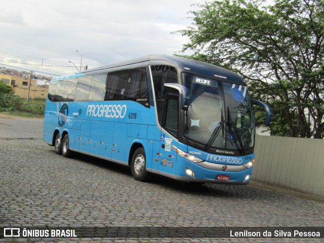 Auto Viação Progresso 6218 na cidade de Caruaru, Pernambuco, Brasil, por Lenilson da Silva Pessoa. Número da foto: #12438832.