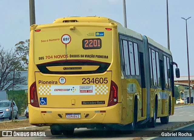 Viação Pioneira 234605 na cidade de Park Way, Distrito Federal, Brasil, por Gabriel Rocha. Número da foto: #12437023.