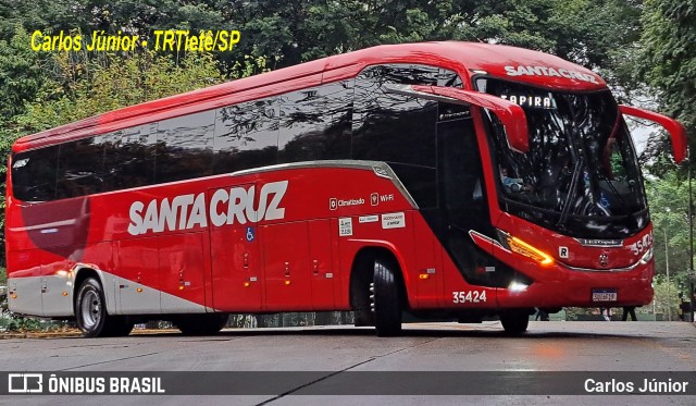 Viação Santa Cruz 35424 na cidade de São Paulo, São Paulo, Brasil, por Carlos Júnior. Número da foto: #12438584.